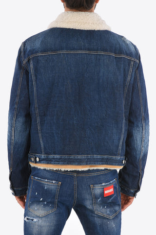 Jean Jacket with Shearling Details