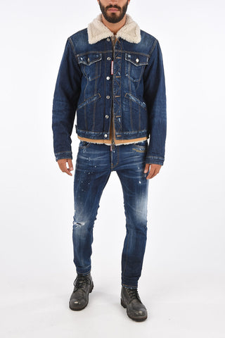 Jean Jacket with Shearling Details