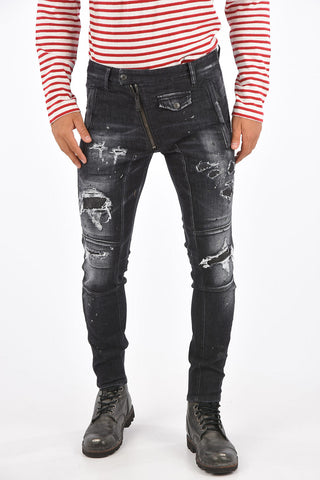 Jeans Slim Fit TWINKY BIKER Effetto Distressed