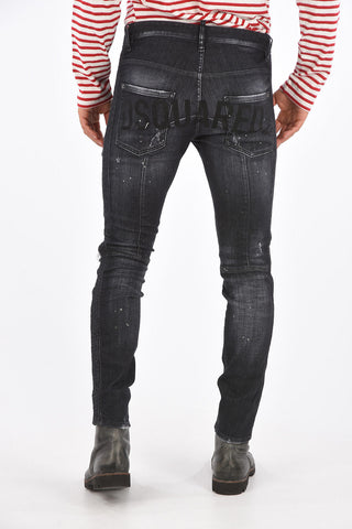 Jeans Slim Fit TWINKY BIKER Effetto Distressed