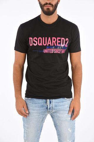Cool Fit T-shirt BORN TO BE A FIGHTER with Fluo Print