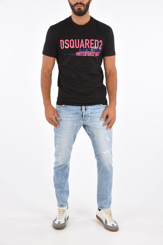 Cool Fit T-shirt BORN TO BE A FIGHTER with Fluo Print