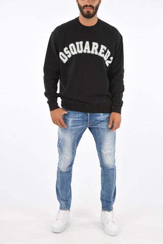 Printed COLLEGE FIT Crewneck Sweatshirt