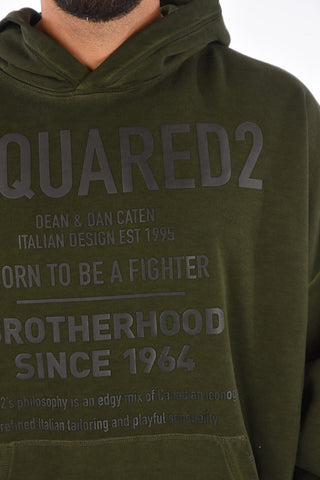 Felpa BORN TO BE A FIGHTER con Cappuccio