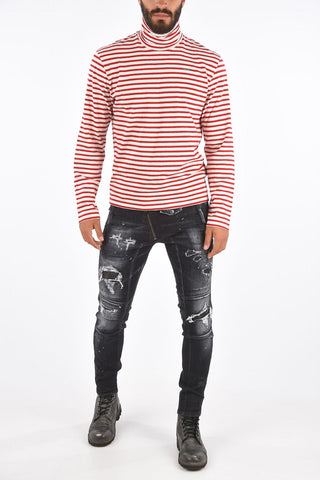 Striped NEW HETERO GUY FIT Turtleneck T-shirt