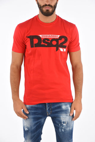 T-shirt COOL FIT with Distressed Print