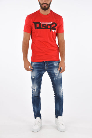 T-shirt COOL FIT with Distressed Print