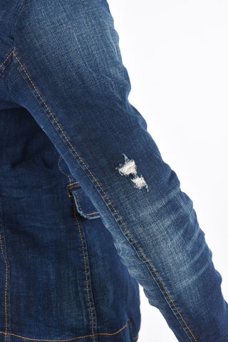 Blazer in Denim Doppio Tessuto