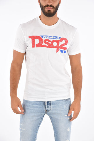 T-shirt COOL FIT with Distressed Print