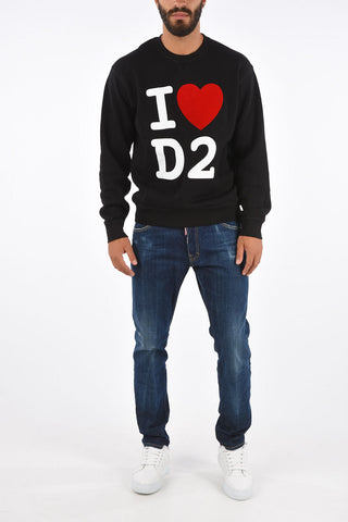 Felpa Girocollo I LOVE D2 Cool Fit