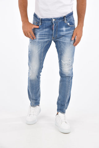 Distressed TIDY BIKER Jeans