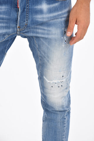 Distressed TIDY BIKER Jeans