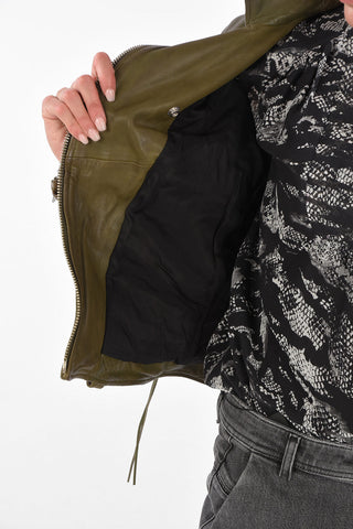 Leather Jacket L-SINYA-A with Studs 