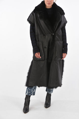 Cappotto Shearling L-IRTA senza maniche 