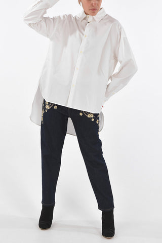 BLACK GOLD Asymmetric CILAN Blouse