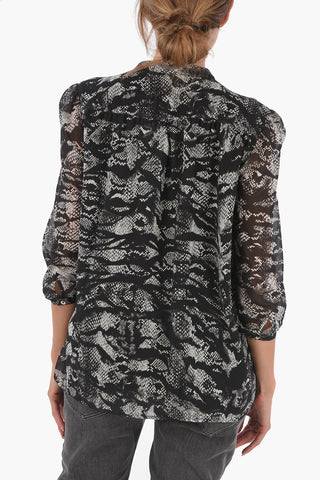 BLACK GOLD Blusa CELISBERG-P con stampa serpente
