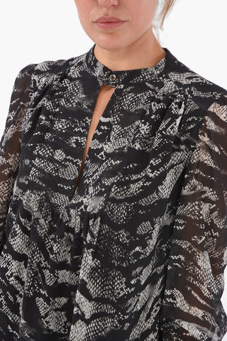 BLACK GOLD Blusa CELISBERG-P con stampa serpente