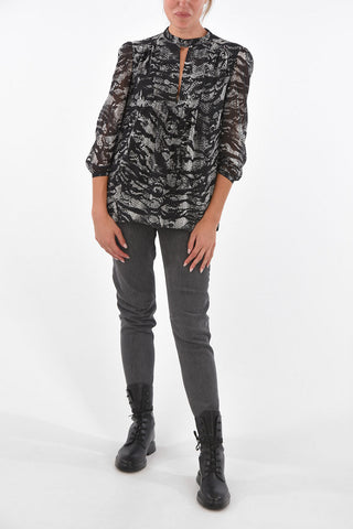 BLACK GOLD Blusa CELISBERG-P con stampa serpente