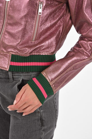 Leather Cracked  L-NOTE Jacket