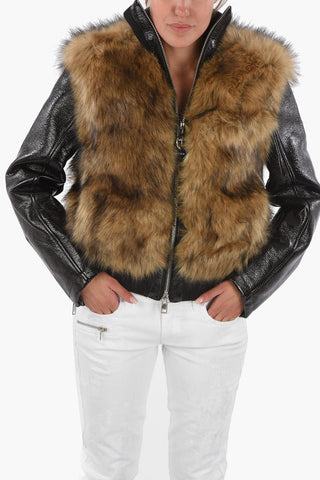 Eco Fur L-BURG Crop Coat