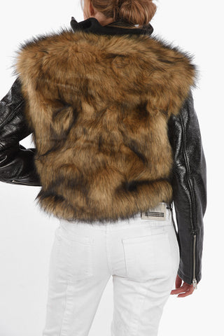 Eco Fur L-BURG Crop Coat