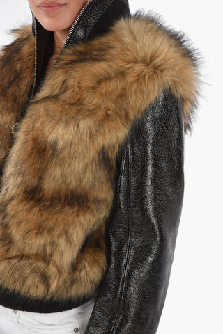Eco Fur L-BURG Crop Coat