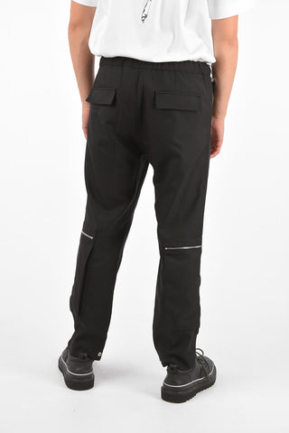 BLACK GOLD wool blend P-RUS-ZIP Cargo Pants