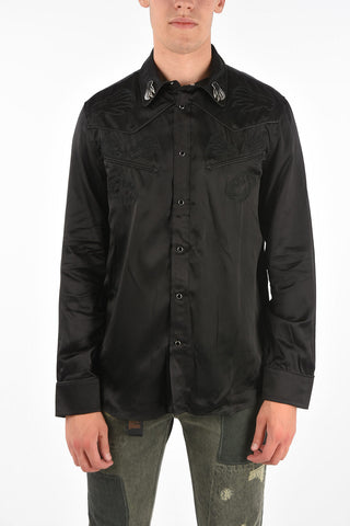 BLACK GOLD embroidered S-VEL Shirt with pins