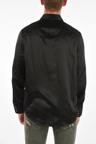 BLACK GOLD embroidered S-VEL Shirt with pins