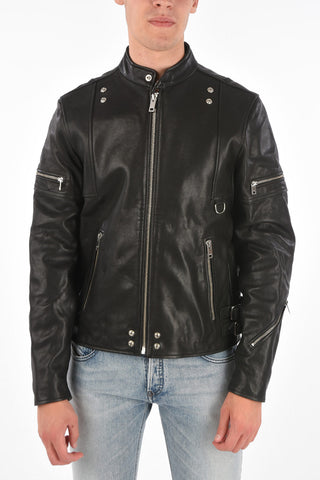 Leather Biker Jacket L-TOVMAS