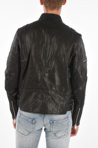 Leather Biker Jacket L-TOVMAS