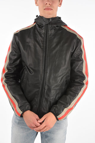 Leather Hooded L-MATHIAS Jacket 