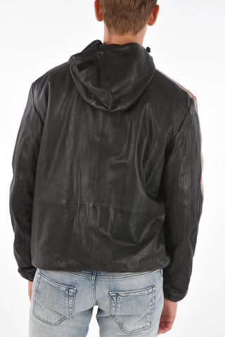 Leather Hooded L-MATHIAS Jacket 