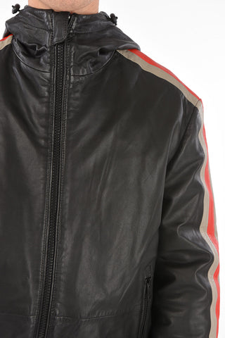 Leather Hooded L-MATHIAS Jacket 