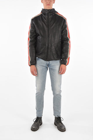 Leather Hooded L-MATHIAS Jacket 