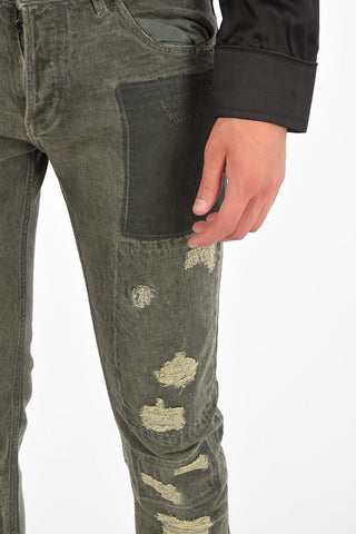BLACK GOLD 17cm Distressed TYPE-28138 Jeans