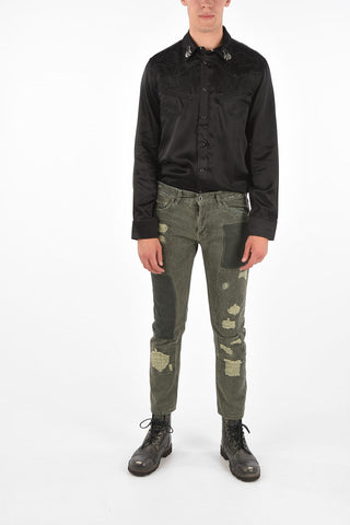 BLACK GOLD 17cm Distressed TYPE-28138 Jeans