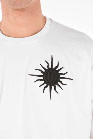 BLACK GOLD Sun embroidered TEORIALE-X1 T-Shirt