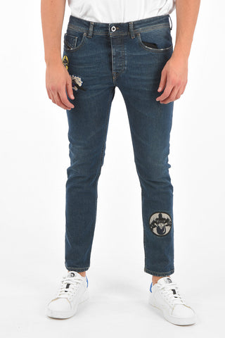 BLACK GOLD Jeans TYPE-2814 in Denim Stretch con Toppe 17cm