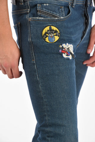 BLACK GOLD Jeans TYPE-2814 in Denim Stretch con Toppe 17cm