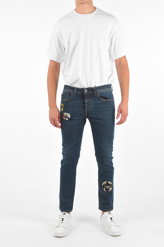 BLACK GOLD Jeans TYPE-2814 in Denim Stretch con Toppe 17cm