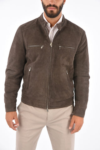 Giubbotto Biker in Suede