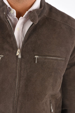 Giubbotto Biker in Suede