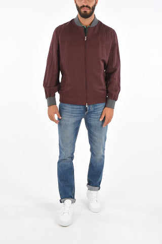Half-Lined Jetted pocket Bomber