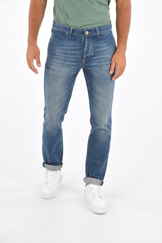 Jeans Classic Fit con Orlo con Risvolto 17 Cm