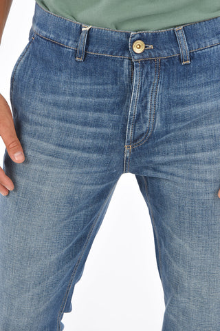 Jeans Classic Fit con Orlo con Risvolto 17 Cm