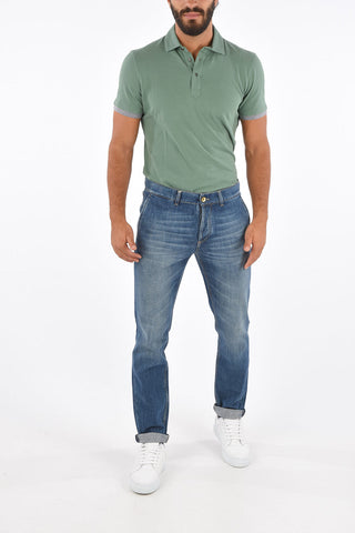 Jeans Classic Fit con Orlo con Risvolto 17 Cm