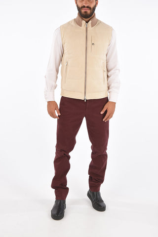 Suede Padded Vest