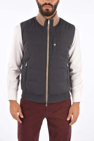 Suede Padded Vest