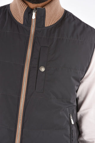 Suede Padded Vest